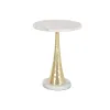 Вспомогательный стол Home ESPRIT Белый Позолоченный 41 x 41 x 53 cm
