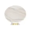 Side table Home ESPRIT White Golden 41 x 41 x 53 cm