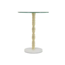 Side table Home ESPRIT White Golden 41 x 41 x 53 cm