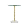 Side table Home ESPRIT White Golden 41 x 41 x 53 cm