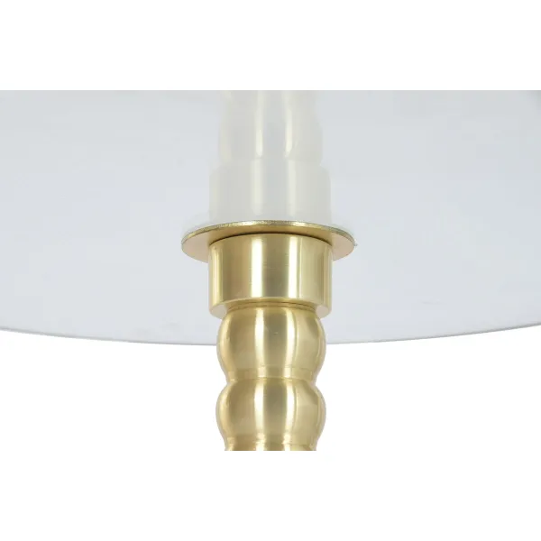 Side table Home ESPRIT White Golden 41 x 41 x 53 cm