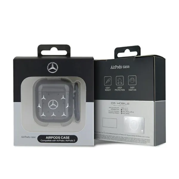 Mercedes Large Star Pattern - AirPods 1/2 gen Case (black) 