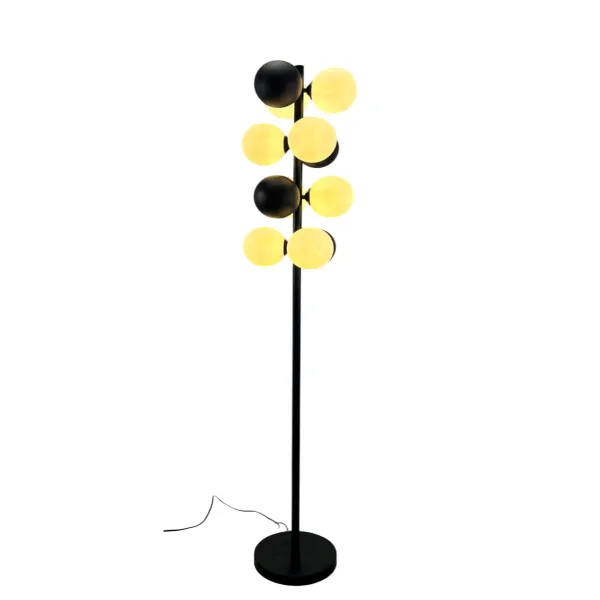 Напольный светильник Home ESPRIT Белый Чёрный 28 X 28 X 155 CM