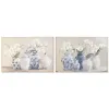 Полотно Home ESPRIT Синий Белый Восточный Кувшин 122,5 X 4,5 X 82,5 CM (2 штук)