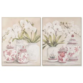 Полотно Home ESPRIT Белый Красный Восточный Кувшин 80 x 4,5 x 100 cm (2 штук)
