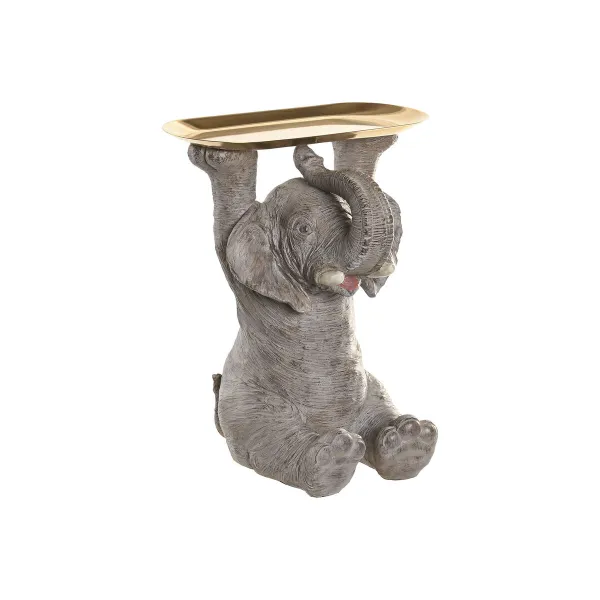 Dekoratīvās figūriņas Home ESPRIT Pelēks Bronza Zilonis 30,5 X 23 X 34,5 CM