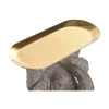 Koristehahmo Home ESPRIT Harmaa Kullattu Norsu 30,5 X 23 X 34,5 CM