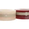 Вуаль Home ESPRIT Красный Кремовый Рождество 25 x 25 x 10 cm (2 штук)