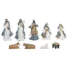 Ziemassvētku Laika Komplekts Home ESPRIT Zils Balts 20 x 15 x 30 cm (9 Daudzums)