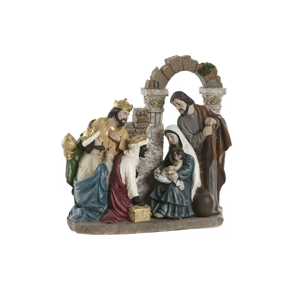 Christmas nativity set Home ESPRIT Multicolour Resin 20,5 x 8,5 x 20,5 cm