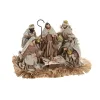 Kalėdų prakartėlės scena Home ESPRIT Ruda Rusvai gelsva Derva Aliuminis 40 X 24 X 23,5 CM