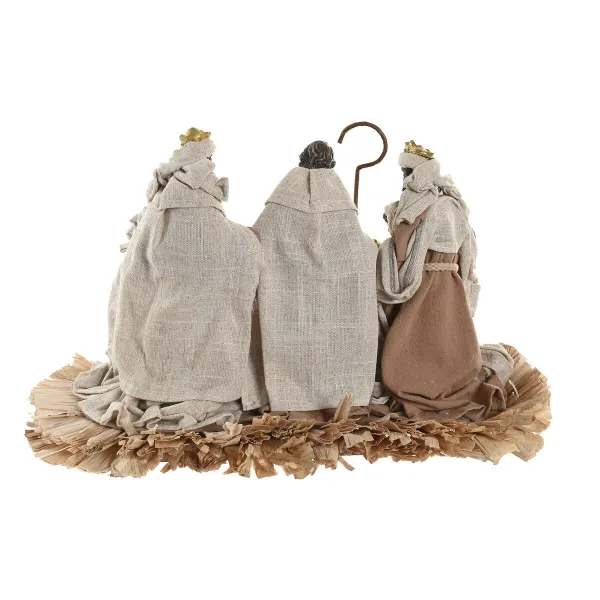 Seimikuvaelma Home ESPRIT Ruskea Beige Hartsi Alumiini 40 X 24 X 23,5 CM