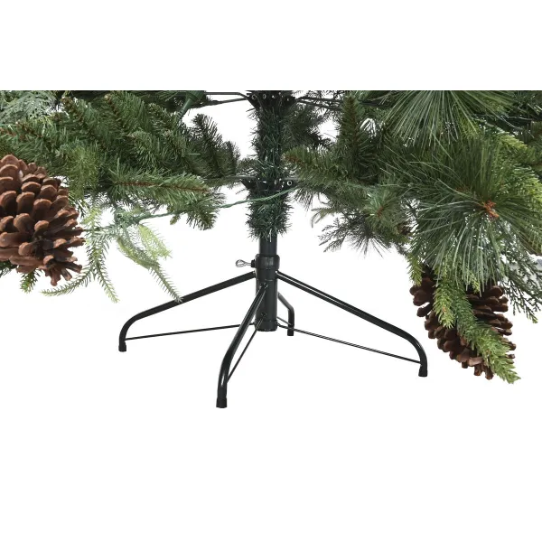 Naujametinė eglutė Home ESPRIT Raudona Žalia PVC 120 x 120 x 210 cm