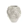 Кувшин Home ESPRIT Белый Керамика Самобытный стиль Лист растения 22 x 22 x 25 cm