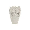 Vaza Home ESPRIT Balta Keramikinis Augalo lapas 23 x 23 x 36 cm