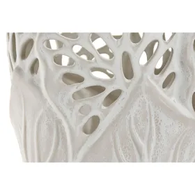 Vāze Home ESPRIT Balts Keramika Augu lapa 23 x 23 x 36 cm