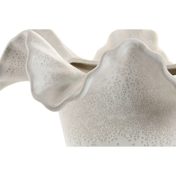 Vaza Home ESPRIT Balta Keramikinis 30 x 30 x 18 cm