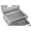 Korurasia Home ESPRIT Hopeinen Luonnollinen Puu Alumiini 17,5 x 12,5 x 8,5 cm
