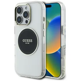 Guess IML Metal Colored Circle Classic Logo MagSafe - Case for iPhone 16 Pro Max (black)