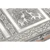Korurasia Home ESPRIT Hopeinen Luonnollinen Puu Alumiini 27,5 x 20 x 5,4 cm