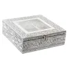 Korurasia Home ESPRIT Hopeinen Luonnollinen Puu Alumiini 18 x 18 x 6 cm