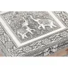 Korurasia Home ESPRIT Hopeinen Luonnollinen Puu Alumiini 18 x 18 x 6 cm
