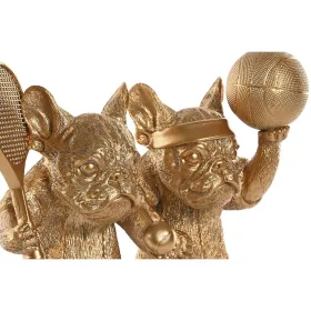 Dekoratīvās figūriņas Home ESPRIT Bronza Suns 16,5 X 13 X 27 CM (2 gb.)