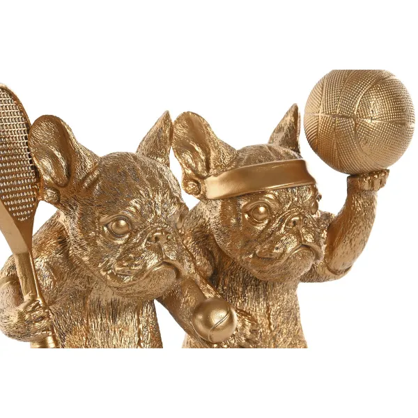 Dekoratīvās figūriņas Home ESPRIT Bronza Suns 16,5 X 13 X 27 CM (2 gb.)