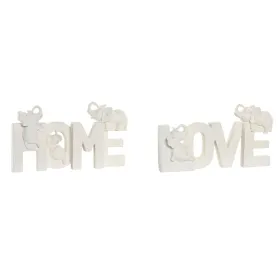 Dekoratīvās figūriņas Home ESPRIT Balts Austrumniecisks 25 X 5 X 13 CM (2 gb.)