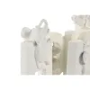 Decorative Figure Home ESPRIT White Oriental 25 X 5 X 13 CM (2 Units)