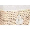 Pyykkikori Home ESPRIT Luonnollinen korihuonekalut Boho 47 x 35 x 55 cm 5 Kappaletta
