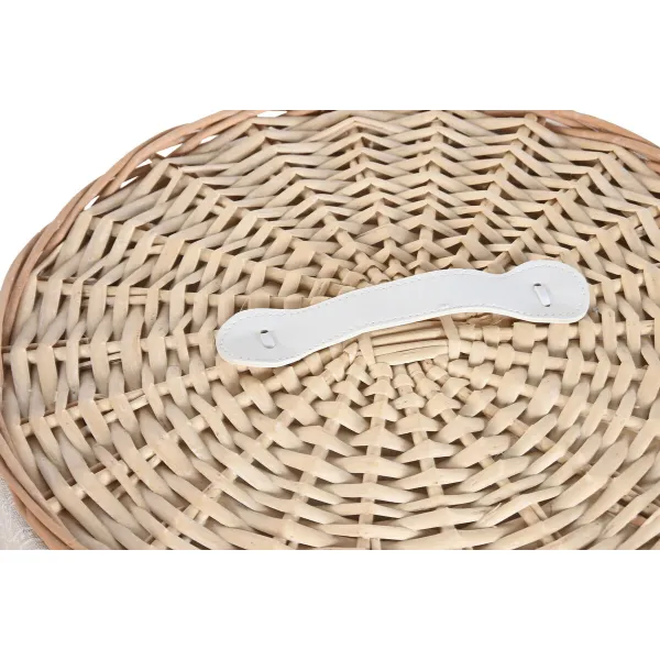 Бельевая корзина Home ESPRIT Натуральный плетеный Boho 45 x 45 x 55 cm 3 Предметы