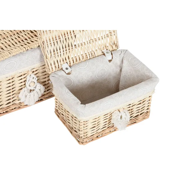 Dekoratīvs skapītis Home ESPRIT Dabisks pīts Boho (2 Daudzums)