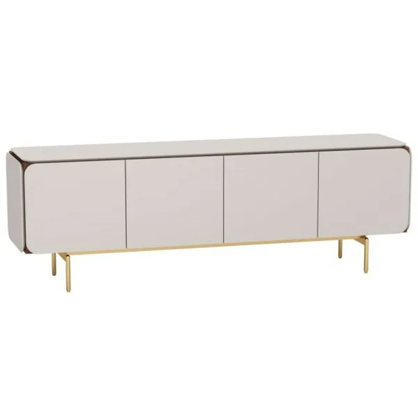 TV furniture Home ESPRIT Grey