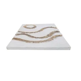 Sienu dekors Home ESPRIT Balts Dabisks Scandi 80 x 5 x 120 cm