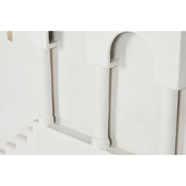 Sienu dekors Home ESPRIT Balts Scandi 80 x 6,5 x 80 cm