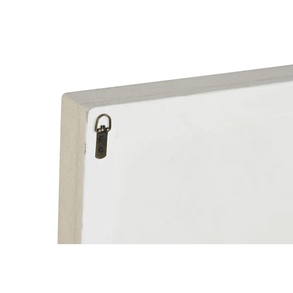 Sienu dekors Home ESPRIT Balts Scandi 80 x 6,5 x 80 cm