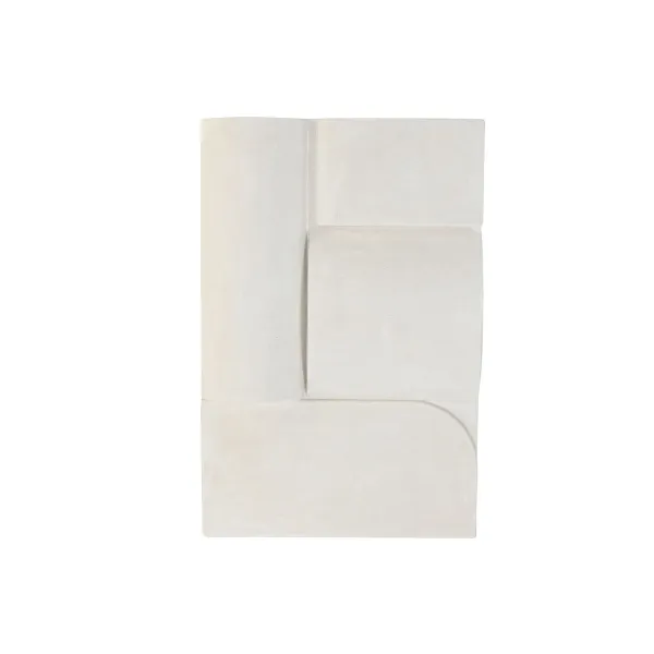 Sienu dekors Home ESPRIT Balts Abstrakts Scandi 80 X 12 X 120 CM