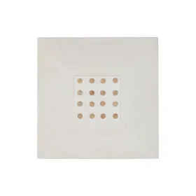Sienu dekors Home ESPRIT Balts Dabisks Scandi Baloni 80 x 6 x 80 cm