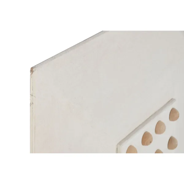 Настенный декор Home ESPRIT Белый Натуральный Scandi Шарики 80 x 6 x 80 cm