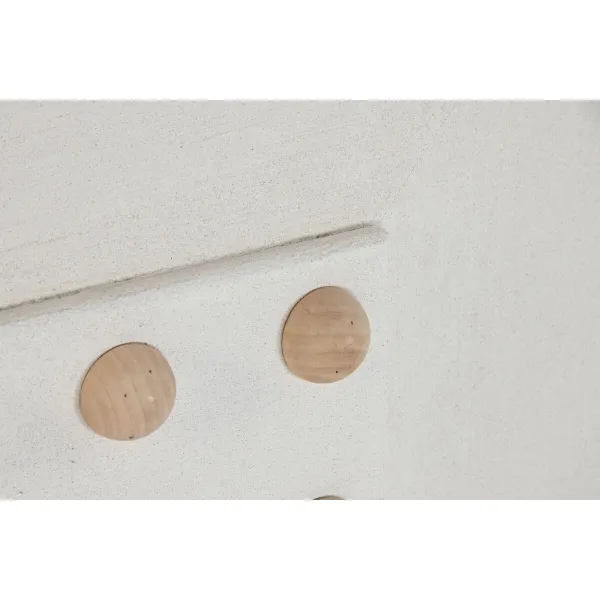 Wall Decoration Home ESPRIT White Natural Scandi Little balls 80 x 6 x 80 cm