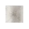 Sienu dekors Home ESPRIT Balts Abstrakts Scandi 80 x 6 x 80 cm