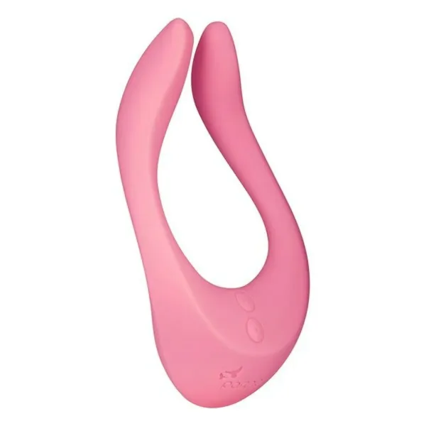 Multifun 2 Couples Massager Satisfyer Partner Black Pink