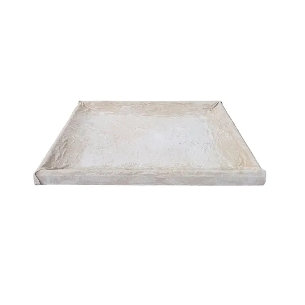 Sienu dekors Home ESPRIT Balts Moderns Scandi 80 x 5 x 80 cm