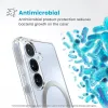 Speck Presidio Perfect-Clear Magnet - Case for Samsung Galaxy S25 / S24 MagSafe (Clear / Chrome Finish / Serene Silver)