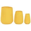 Planter Home ESPRIT Yellow Fibre Urban 30 x 30 x 60 cm (3 Pieces)