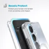 Speck Presidio Perfect-Clear Magnet - Case for Samsung Galaxy S25 / S24 MagSafe (Clear / Chrome Finish / Serene Silver)