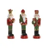 Christmas bauble Home ESPRIT Multicolour Nutcracker 14 x 13 x 48 cm (3 Units)