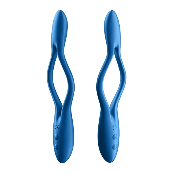 Cock Ring Satisfyer Elastic Game Blue