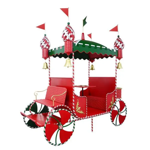 Ziemassvētku Nieciņš Home ESPRIT Balts Sarkans Zaļš Bronza 267 X 131 X 280 CM